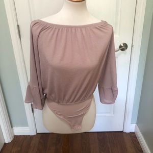 Lavender Off The Shoulder Bodysuit